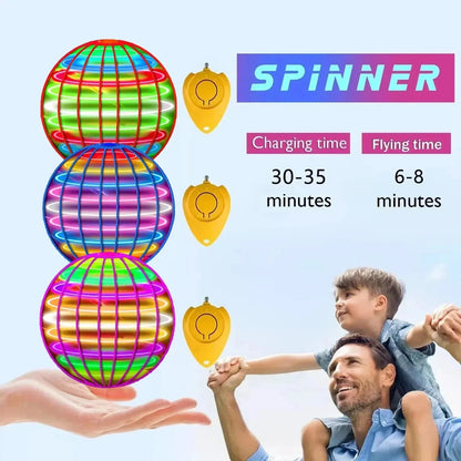Handheld Flying Disc with LED Lights and Boomerang Flight