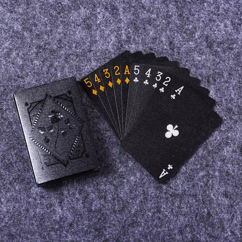 Durable Waterproof Playing Cards with Elegant Gold Detailing