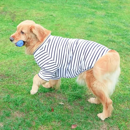 Summer-Ready Cotton T-Shirt for Medium to Large Dogs