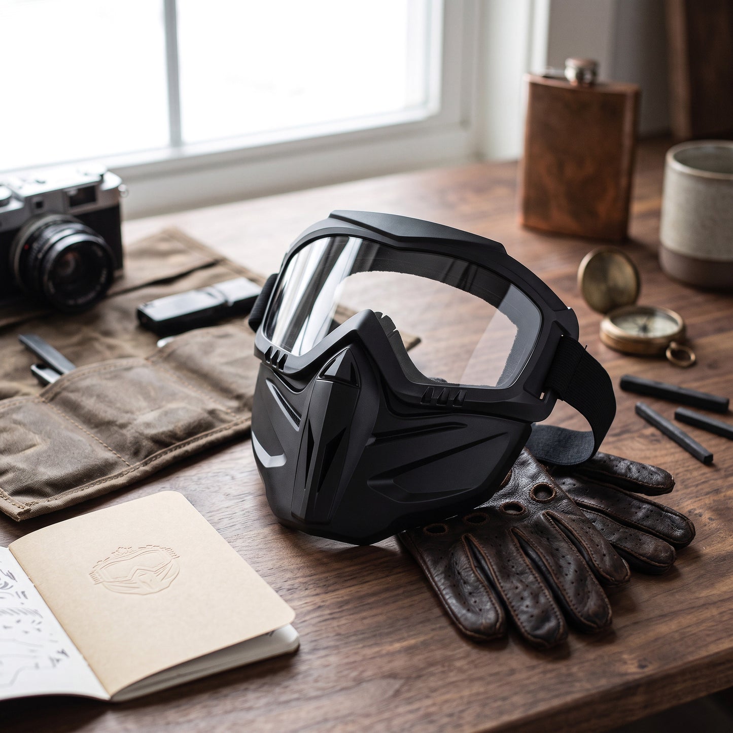 All-Around Protective Face Shield with Removable Goggles