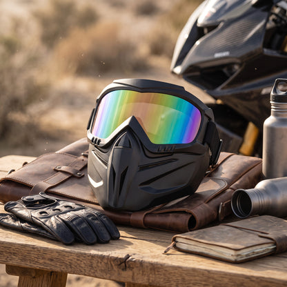 All-Around Protective Face Shield with Removable Goggles