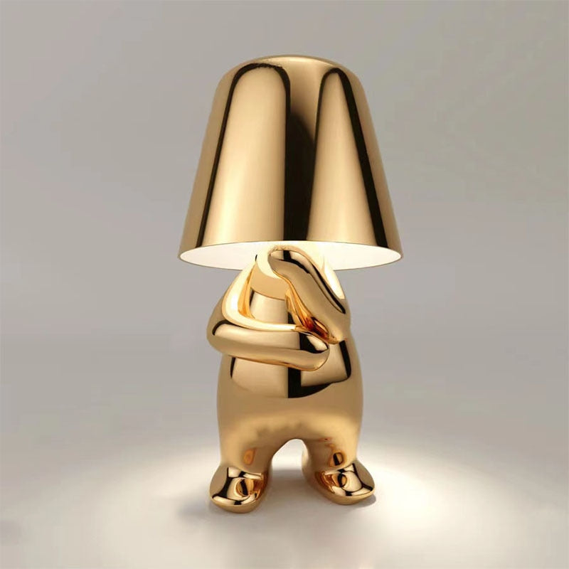 Elegant Rechargeable Table Light with Touch Control and Soft LED Illumination