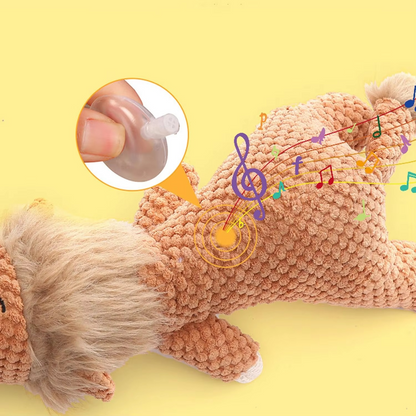 Extra-Large Plush Dog Chew Toy with Interactive Squeaker