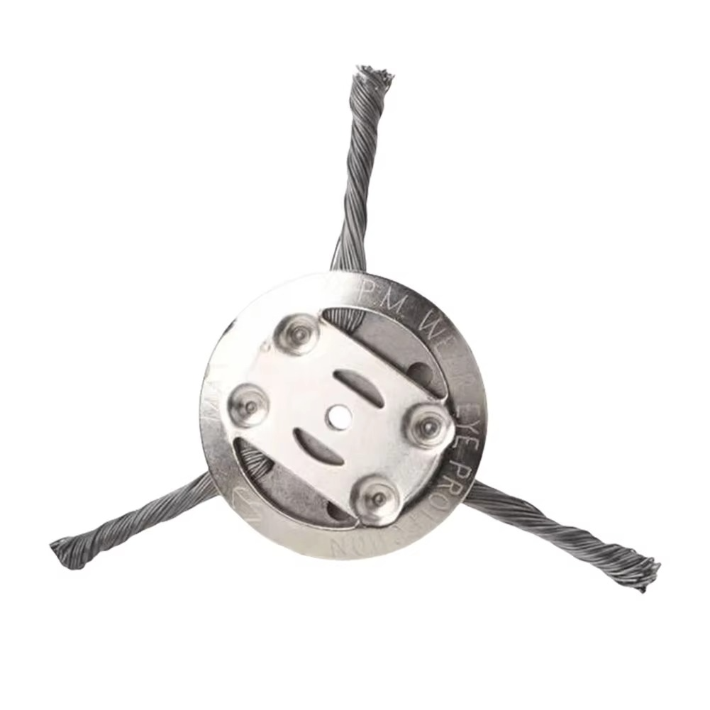 High-Performance Wire Brush Head for Battery-Powered Trimmers