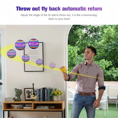 Handheld Flying Disc with LED Lights and Boomerang Flight
