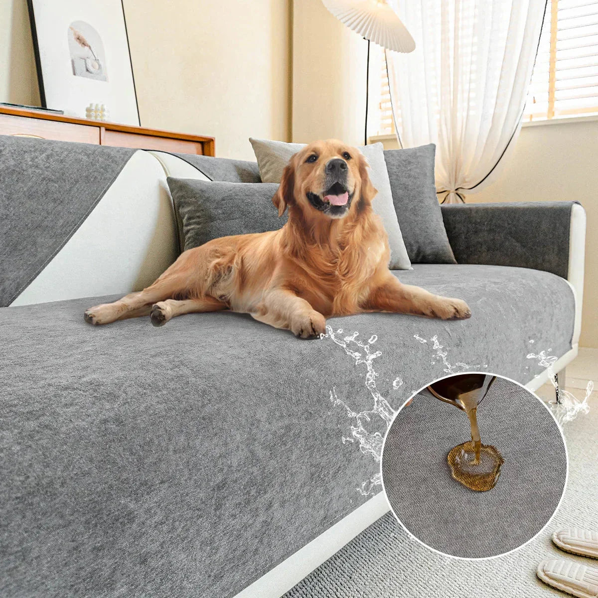 Durable Sofa Shield Cover with Eco-Friendly Fabric
