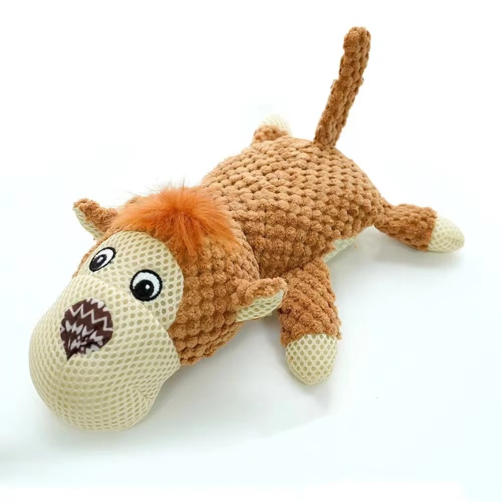 Extra-Large Plush Dog Chew Toy with Interactive Squeaker