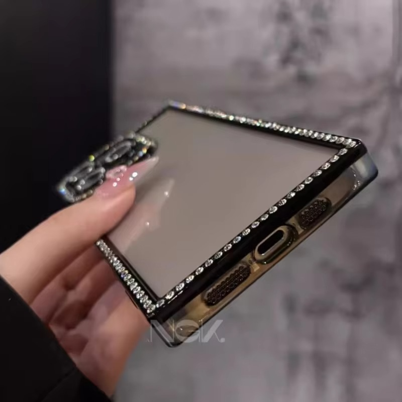 GlimmerGuard iPhone Shell with Clear Silicone and Chic Frame