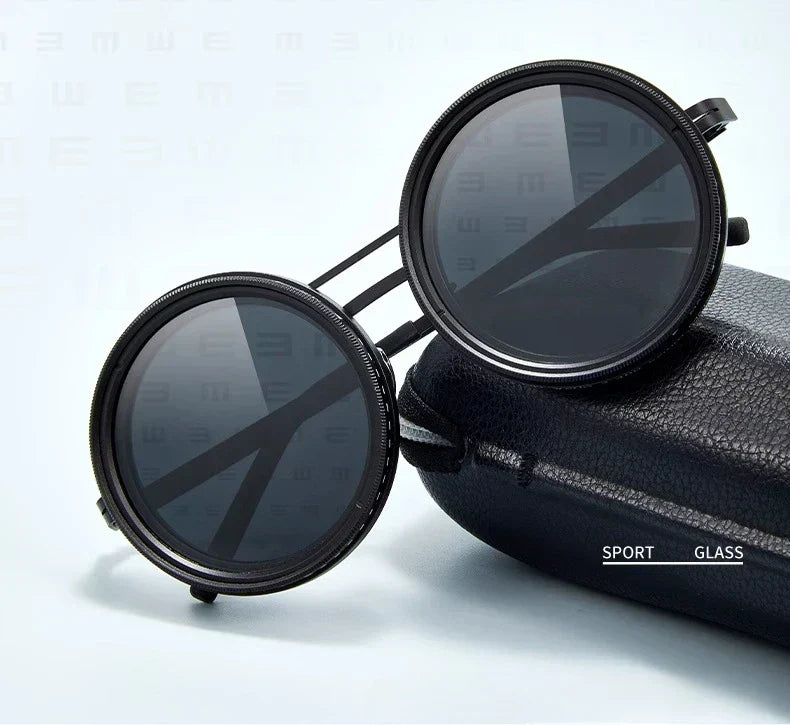 Customizable Polarized Sunglasses with Round Design and UV Defense