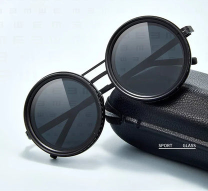 Customizable Polarized Sunglasses with Round Design and UV Defense