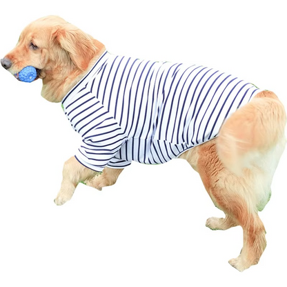 Summer-Ready Cotton T-Shirt for Medium to Large Dogs