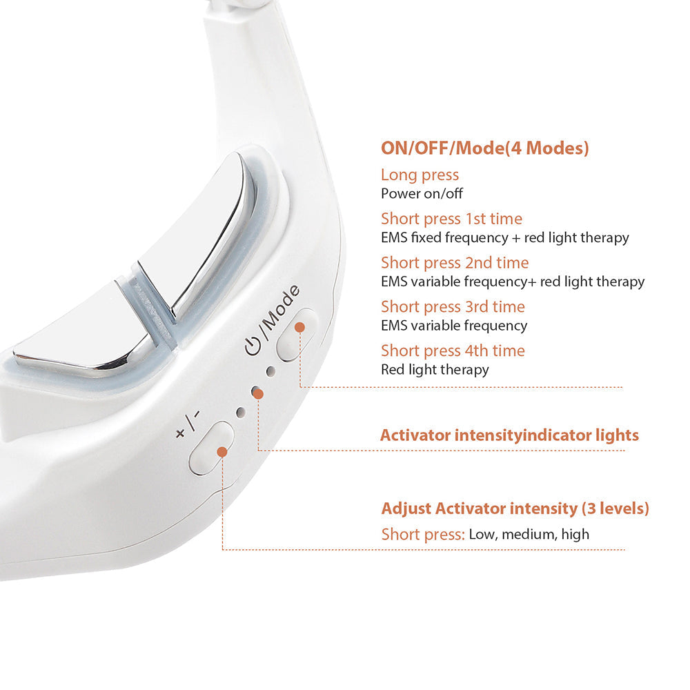 Soothing Eye Relaxer with LED Light and Versatile Settings