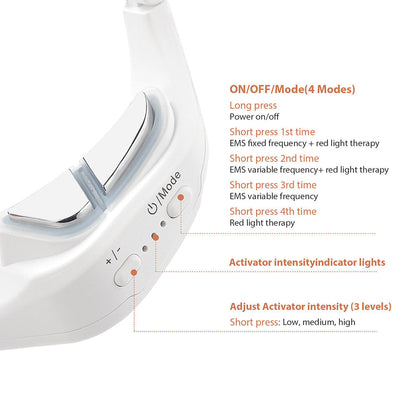 Soothing Eye Relaxer with LED Light and Versatile Settings