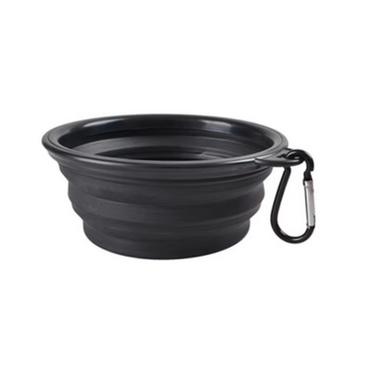 Compact Silicone Pet Dish with Space-Saving Foldable Design