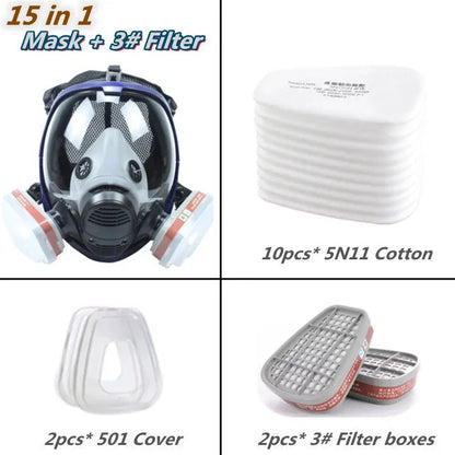 Ultimate Full-Face Safety Respirator with Anti-Fog Visor & Filters