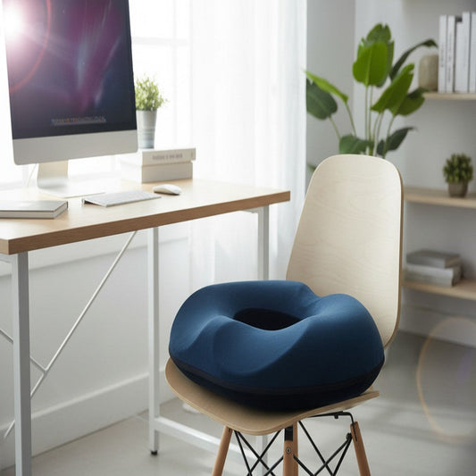 ComfortCore Cushion: Ergonomic Donut-Shaped Design for All-Day Relief