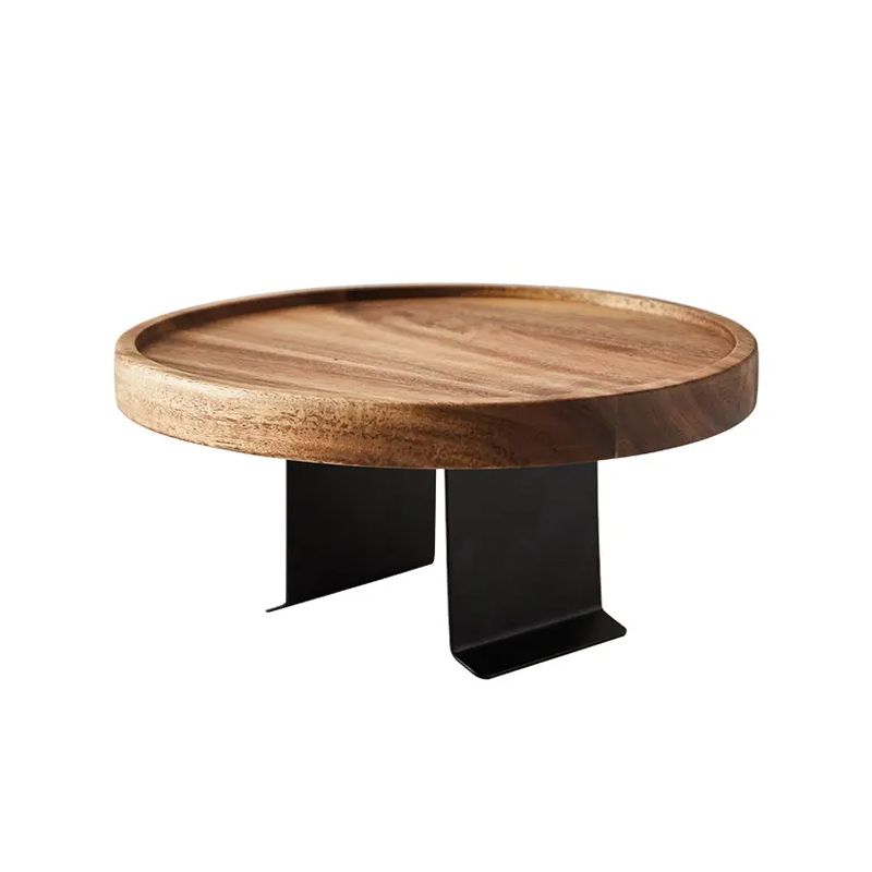 Elegant Wood Sofa Side Table with Clip-On Design