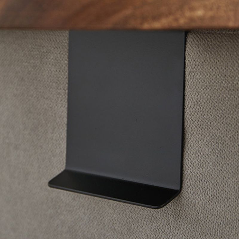 Elegant Wood Sofa Side Table with Clip-On Design
