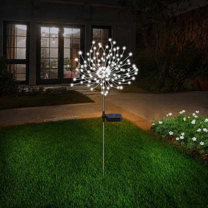 Solar-Powered Dazzle Lights with Adjustable Copper Wiring