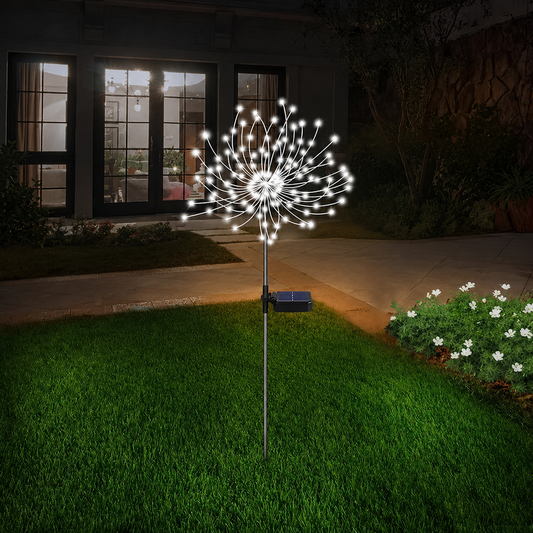 Solar-Powered Dazzle Lights with Adjustable Copper Wiring