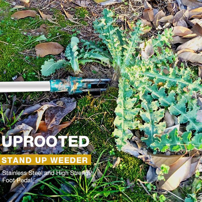 ErgoWeed Remover with Tri-Claw Design and Foot Operated Mechanism