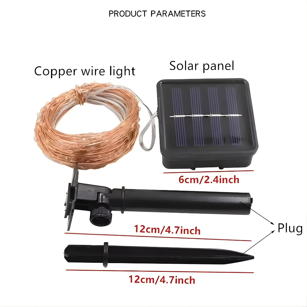 Enchanting Solar LED String Lights for Your Garden