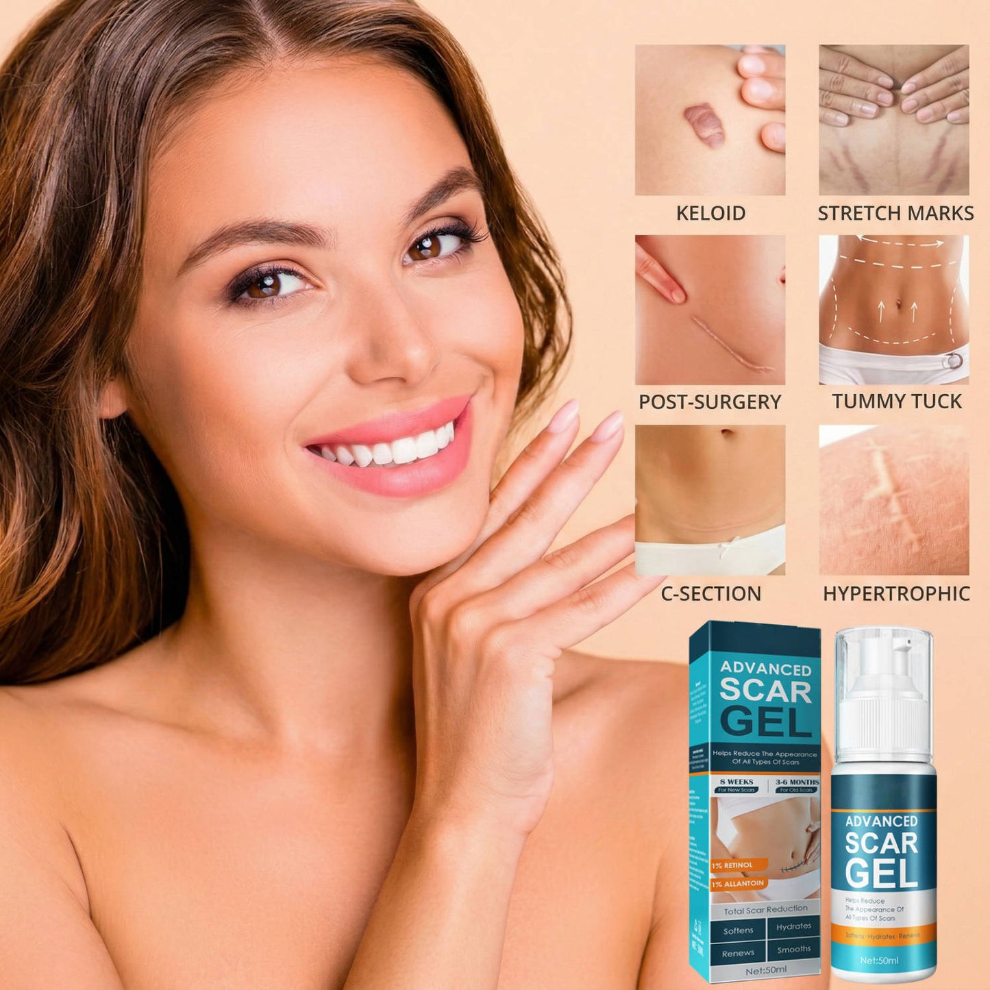 Revitalizing Silicone Cream for Scars and Skin Hydration