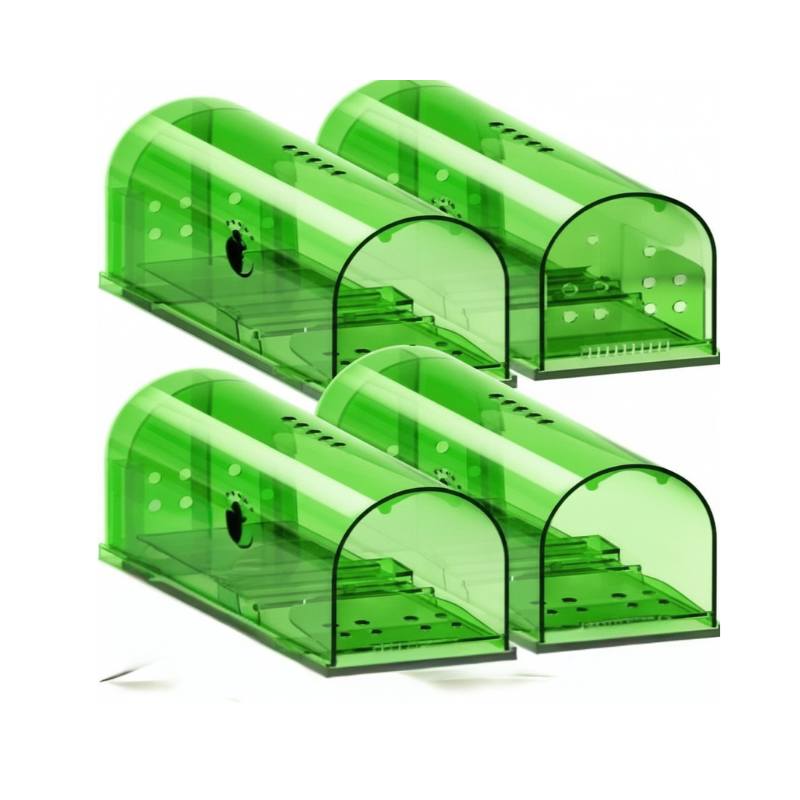 Humane Mouse Capture Containers with Easy Release, Set of 4