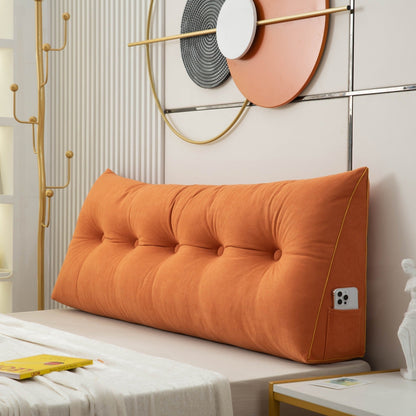 Supportive Wedge Pillow with Convenient Side Pocket