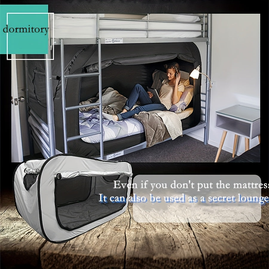 Compact Outdoor Sleeping Shelter with Zipper Closure & Bug Defense
