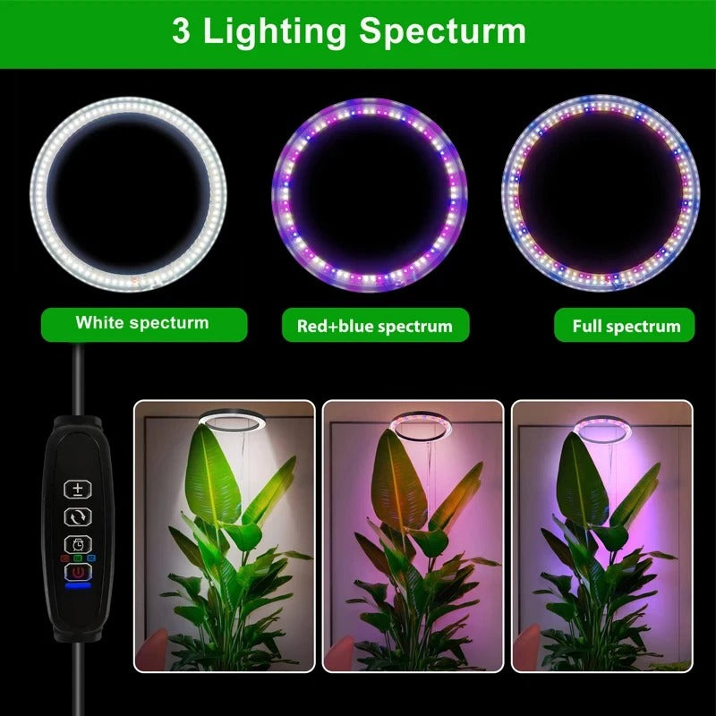 Versatile LED Plant Light with Adjustable Stand and Timer
