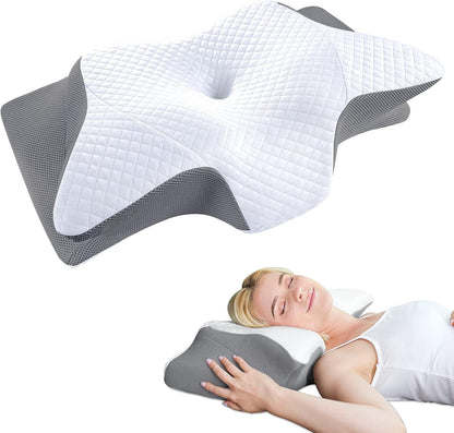 ErgoRest Contoured Memory Foam Neck Support Pillow