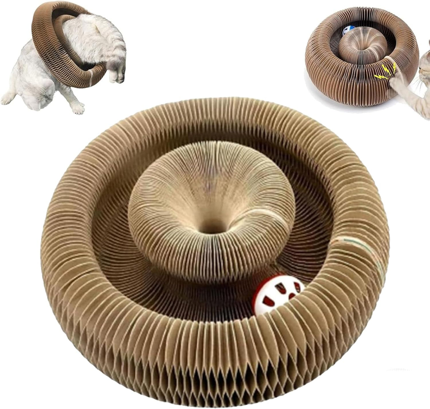 Interactive Cat Play Maze with Customizable Design and Jingle Ball