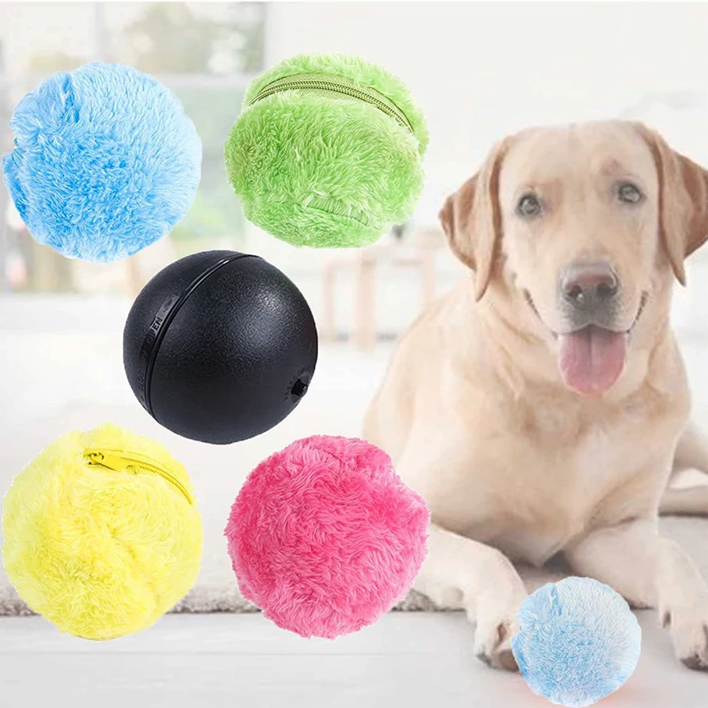 Smart Play Ball for Dogs with Motion Sensors & Easy-Clean Cover