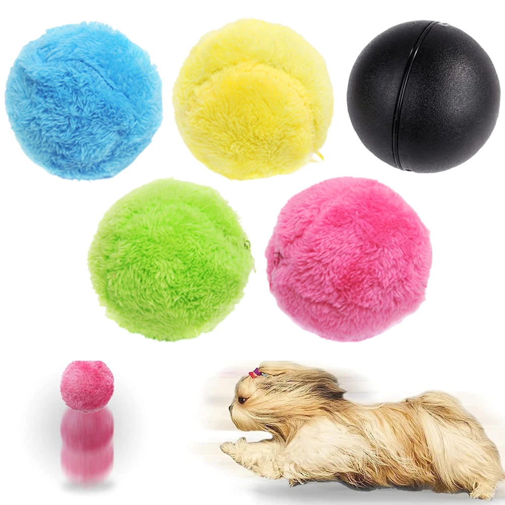 Smart Play Ball for Dogs with Motion Sensors & Easy-Clean Cover