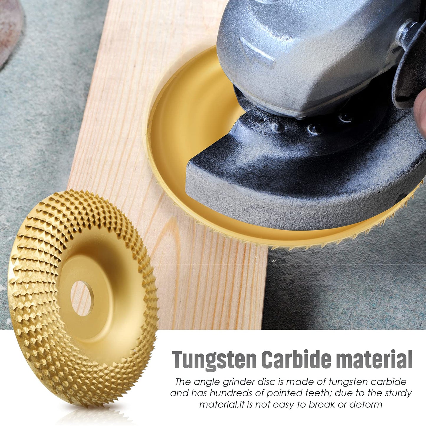 Precision Wood Shaping Disc Set for Angle Grinders