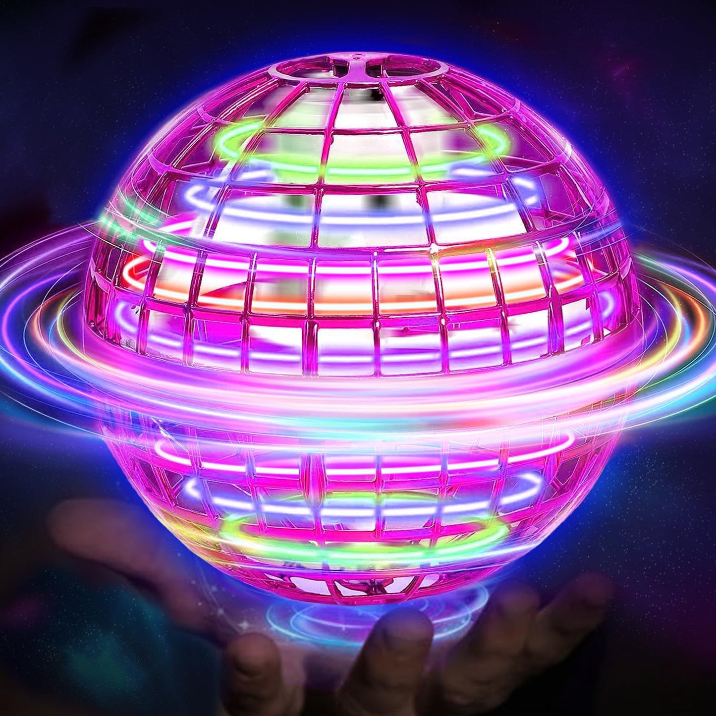 Illuminated Flying Disc with Gesture-Controlled Flight