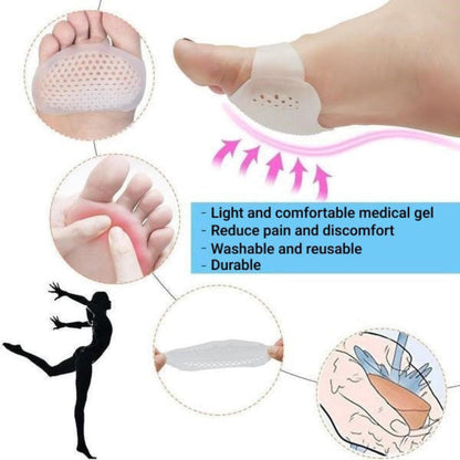 Comfort Gel Foot Cushions with Airflow Design - Set of 2