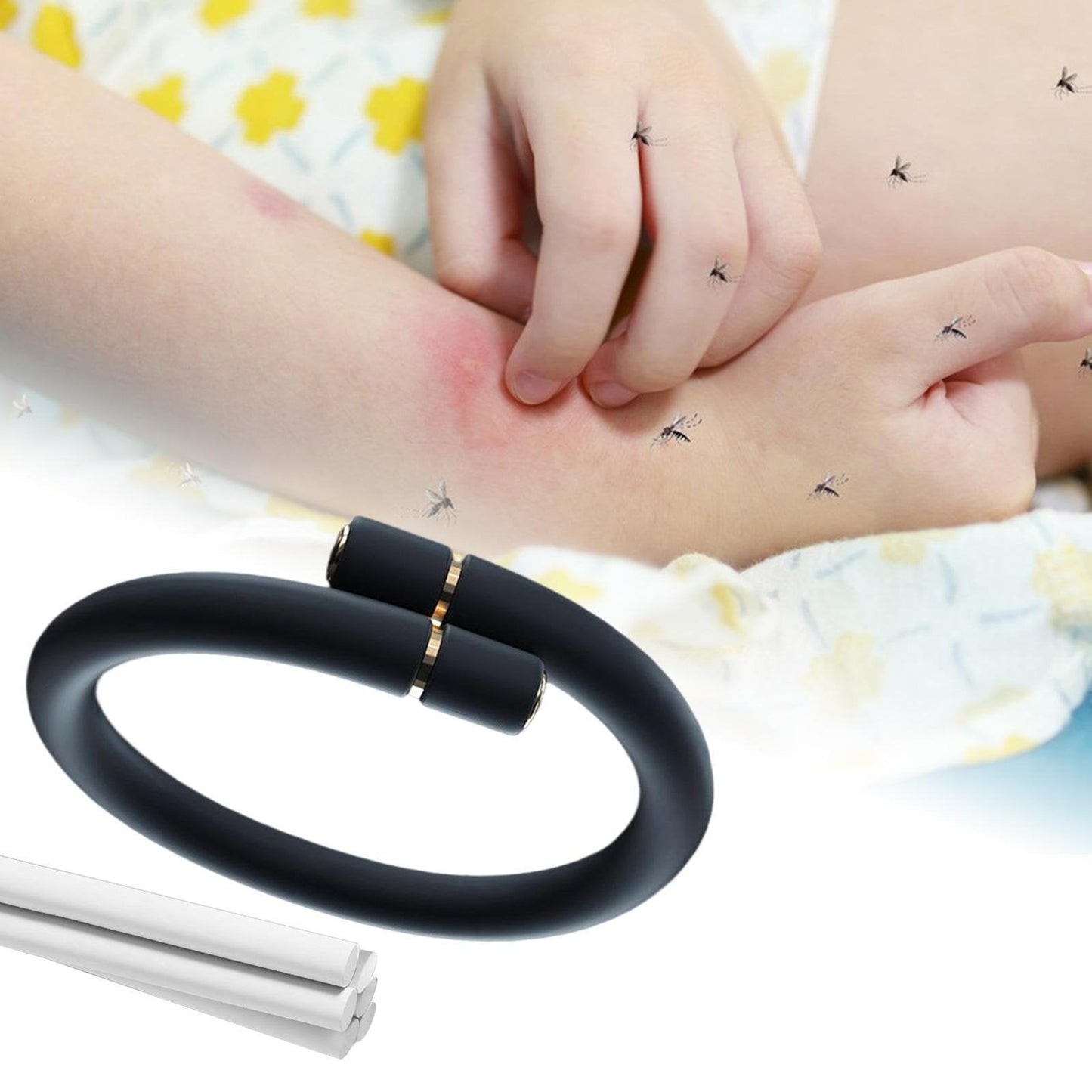 Eco-Friendly Insect Shield Wristband with Adjustable Modes