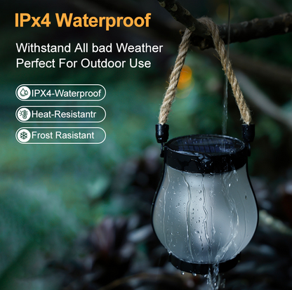 Illuminating Outdoor Lantern with Flickering Flame Effect
