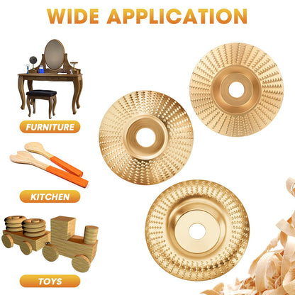 Precision Wood Shaping Disc Set for Angle Grinders