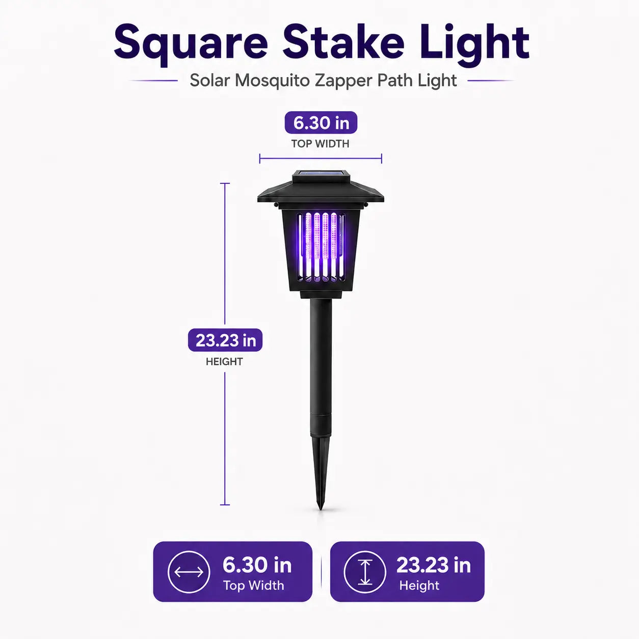 Solar-Powered Insect Eliminator with Automatic Dusk Activation