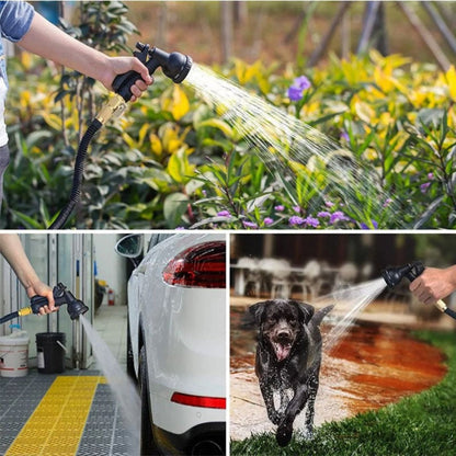 Versatile 100-Foot Expandable Garden Hose with Durable Connectors