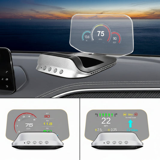 Smart Dashboard Projector with GPS and Speed Tracking