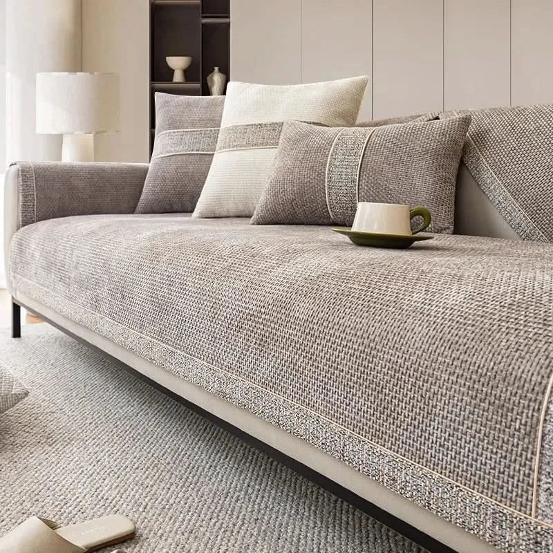 Durable Sofa Protector with Non-Slip Grip and Easy Care