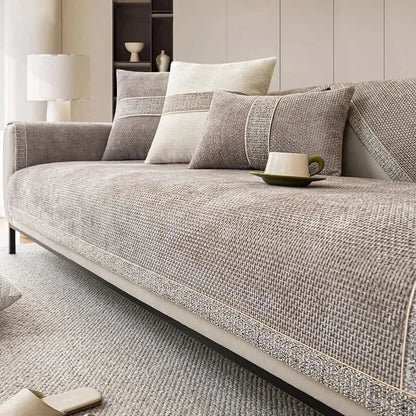 Durable Sofa Protector with Non-Slip Grip and Easy Care