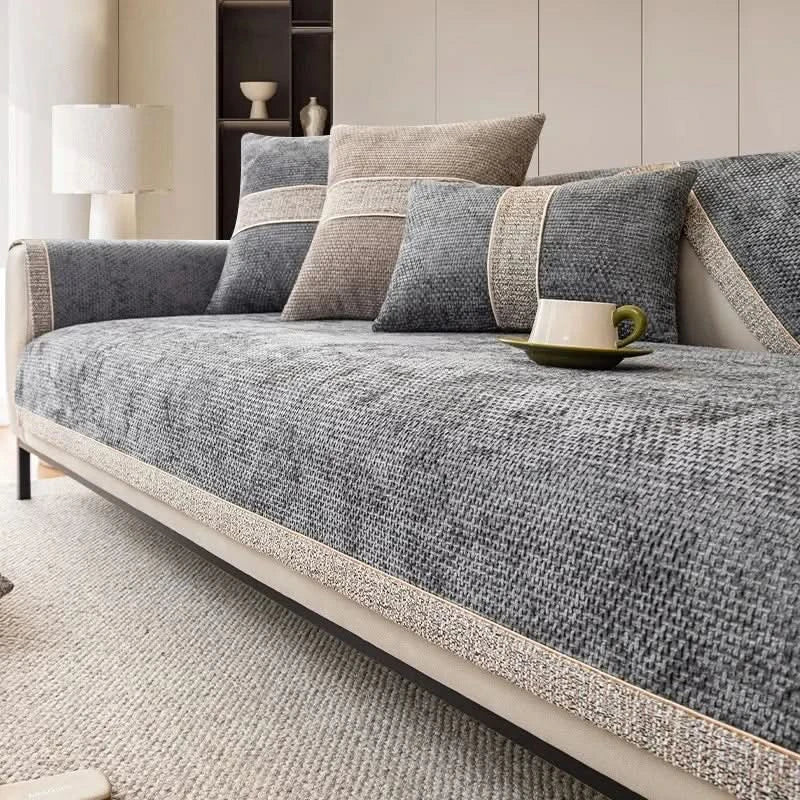 Durable Sofa Protector with Non-Slip Grip and Easy Care