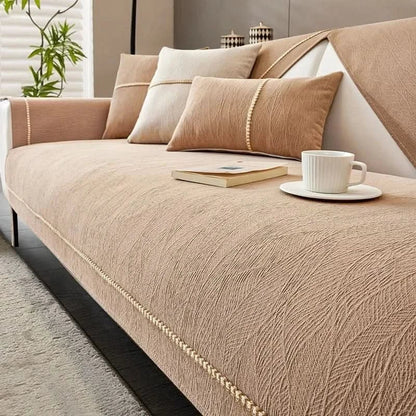 Durable Sofa Protector with Non-Slip Grip and Easy Care