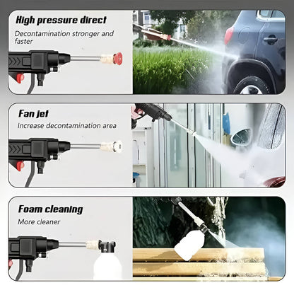Portable Cordless Power Washer with Dual Spray Modes and Soap Tank