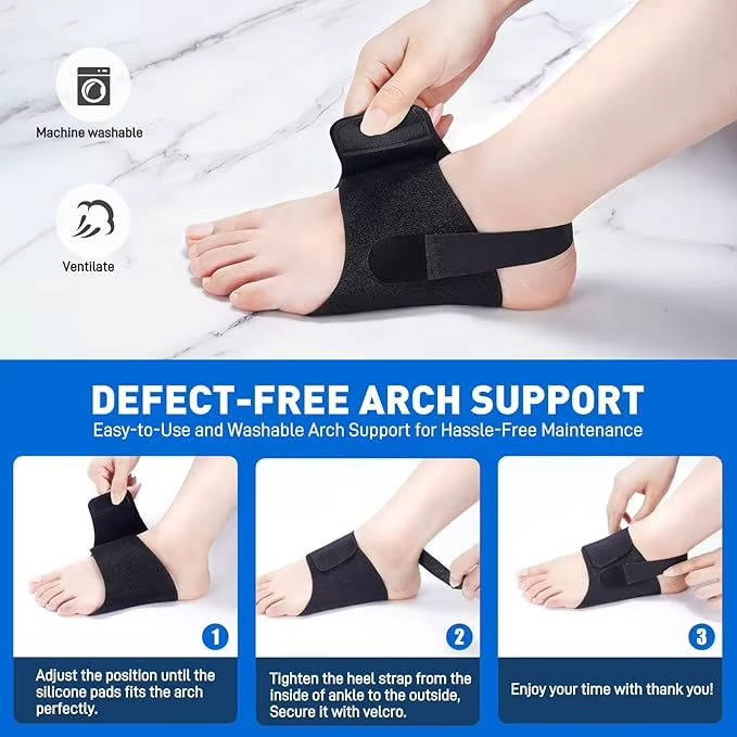 Customizable Arch Support Cushions with Gel Padding for Ultimate Comfort